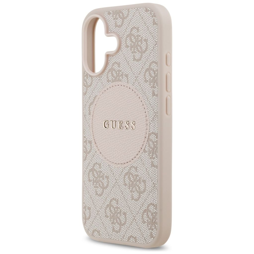 Guess 4G Circle Classic Logo MagSafe -kuori till iPhone 17 - Vaaleanpunainen
