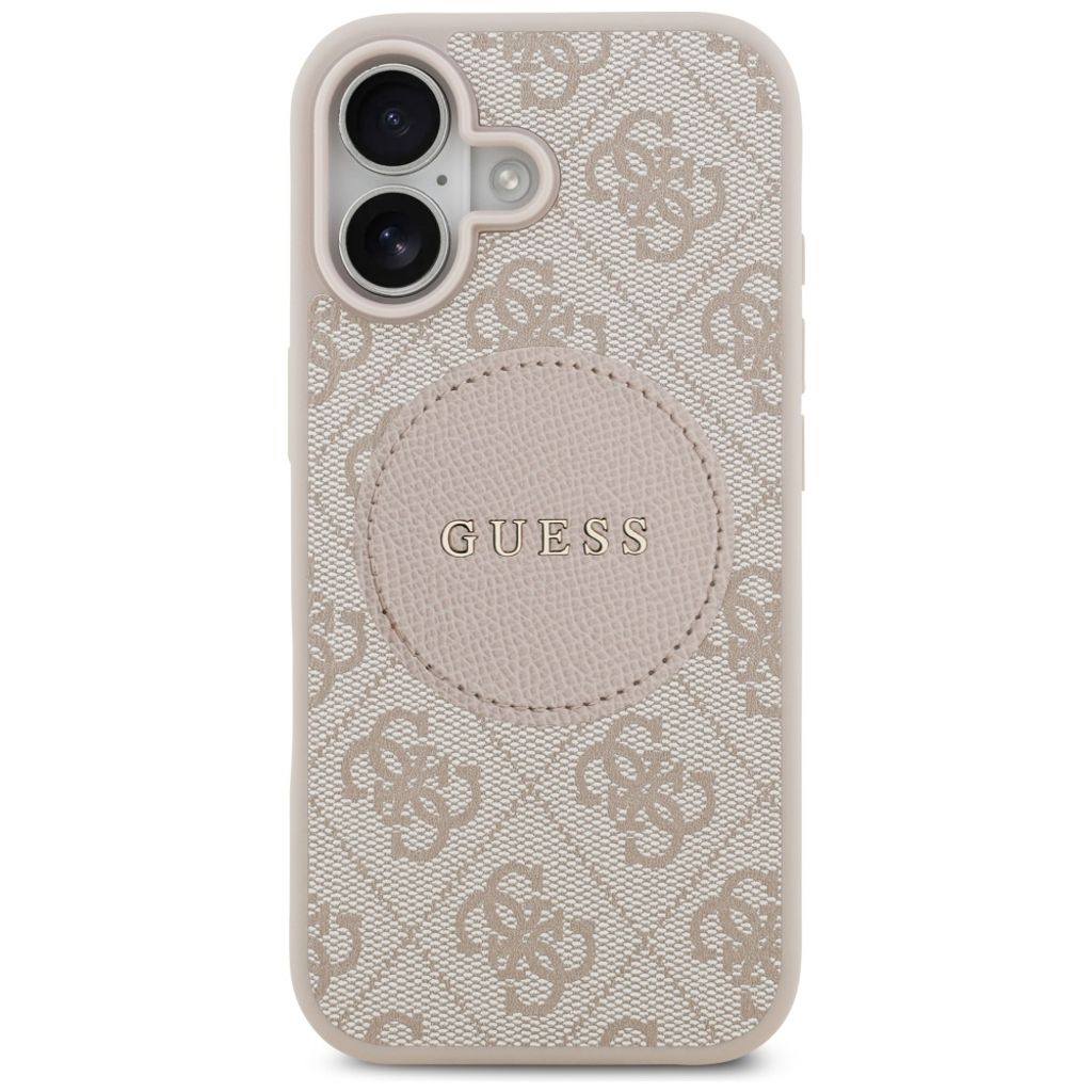 Guess 4G Circle Classic Logo MagSafe -kuori till iPhone 17 - Vaaleanpunainen