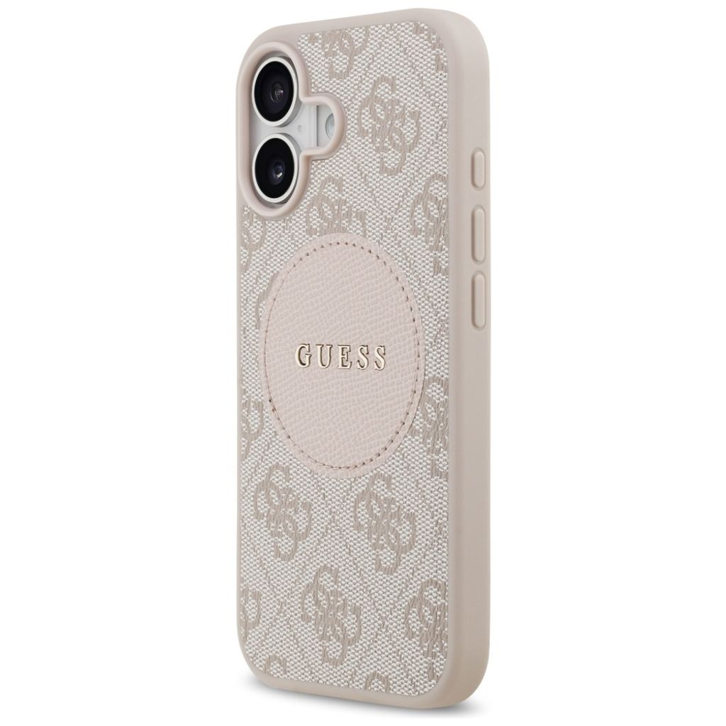 Guess 4G Circle Classic Logo MagSafe -kuori till iPhone 17 - Vaaleanpunainen