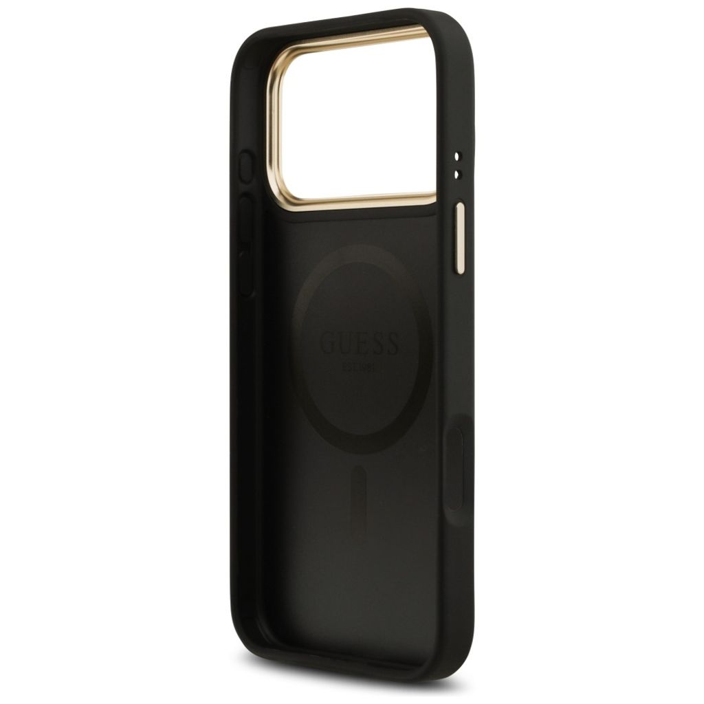 Guess 4G Stripe MagSafe -kuori till iPhone 17 Pro Max - Musta
