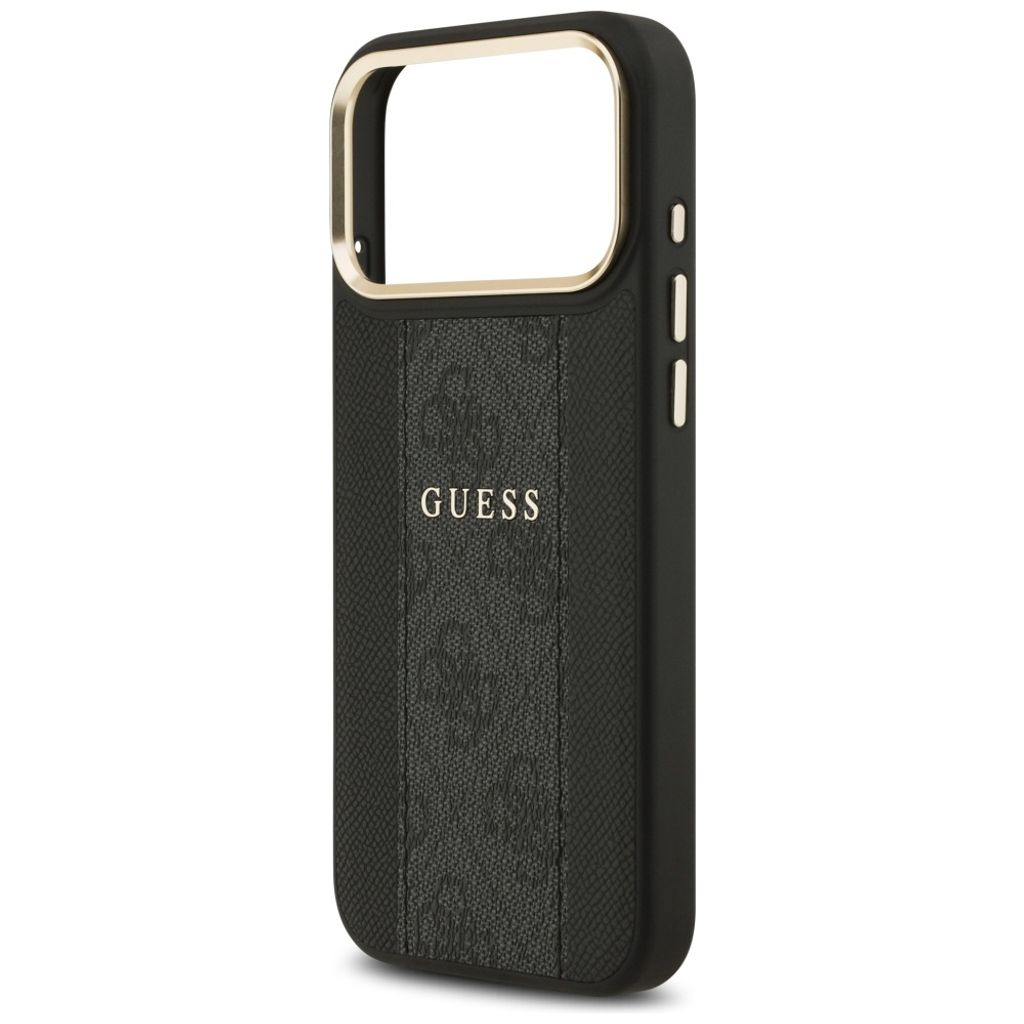 Guess 4G Stripe MagSafe -kuori till iPhone 17 Pro Max - Musta