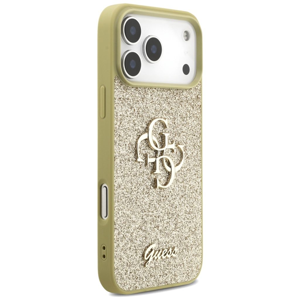 Guess Fixed Glitter Big 4G -kuori till iPhone 17 Pro Max - Kulta