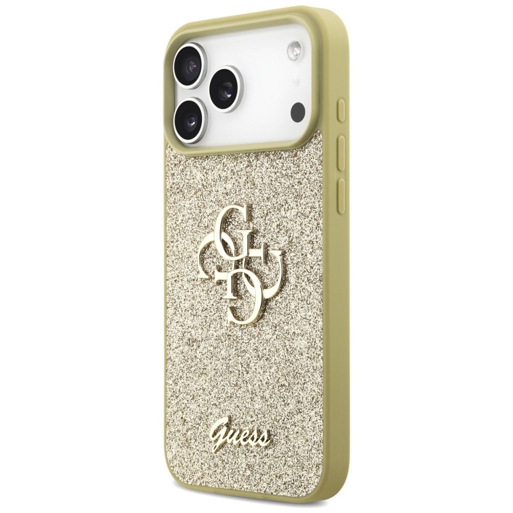 Guess Fixed Glitter Big 4G -kuori till iPhone 17 Pro Max - Kulta