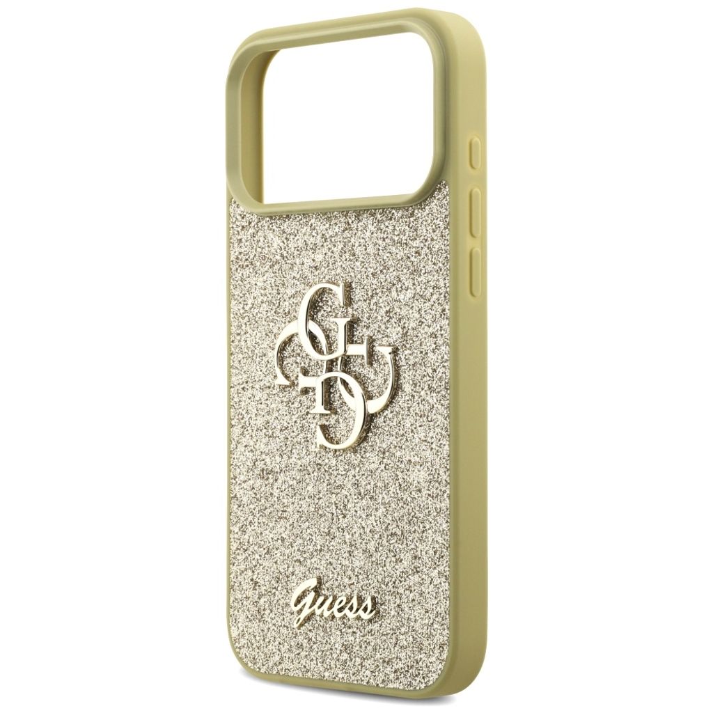 Guess Fixed Glitter Big 4G -kuori till iPhone 17 Pro Max - Kulta