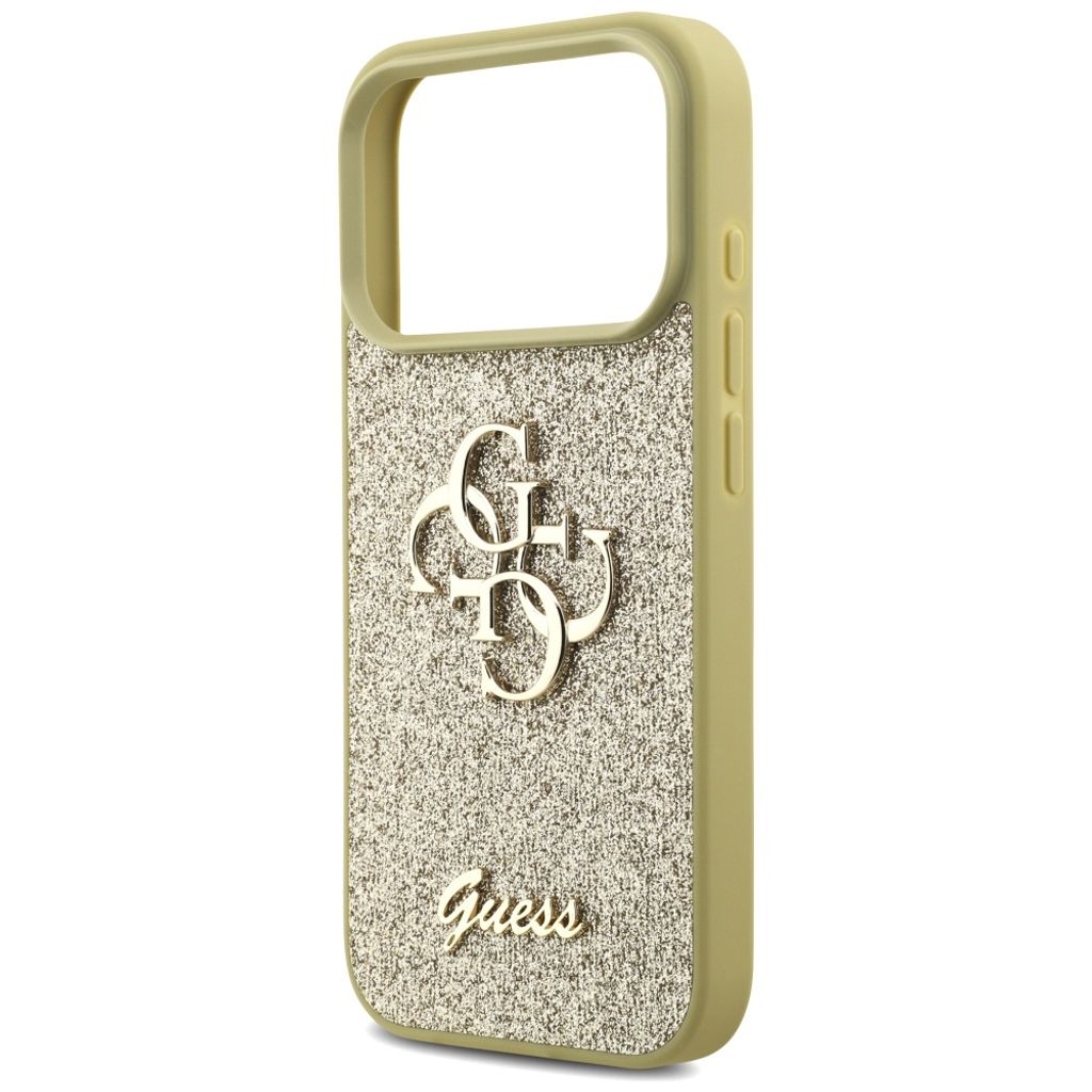 Guess Fixed Glitter Big 4G -kuori till iPhone 17 Pro - Kulta
