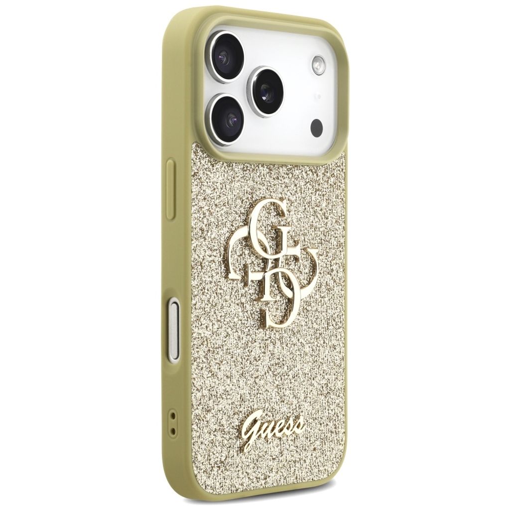 Guess Fixed Glitter Big 4G -kuori till iPhone 17 Pro - Kulta