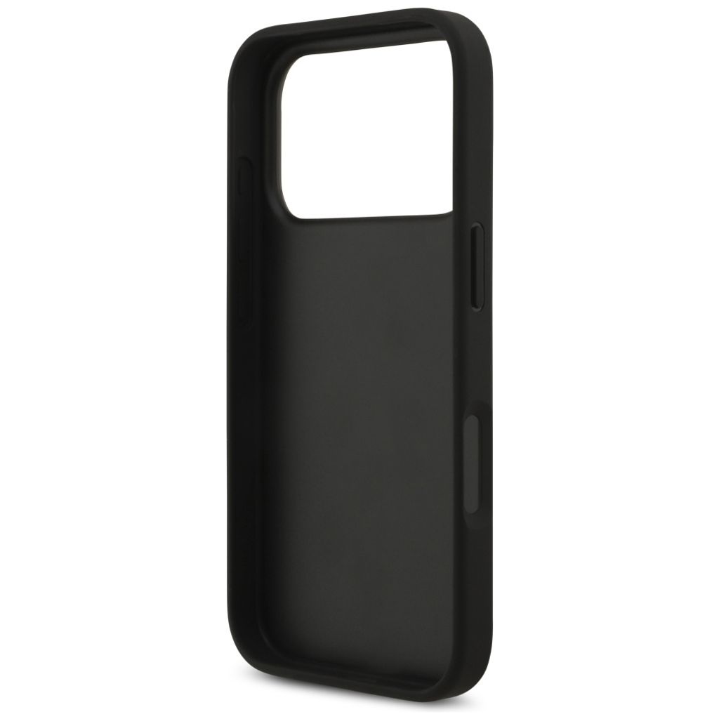 Guess Grained Big 4G & Classic Logo -kuori till iPhone 17 Pro - Musta
