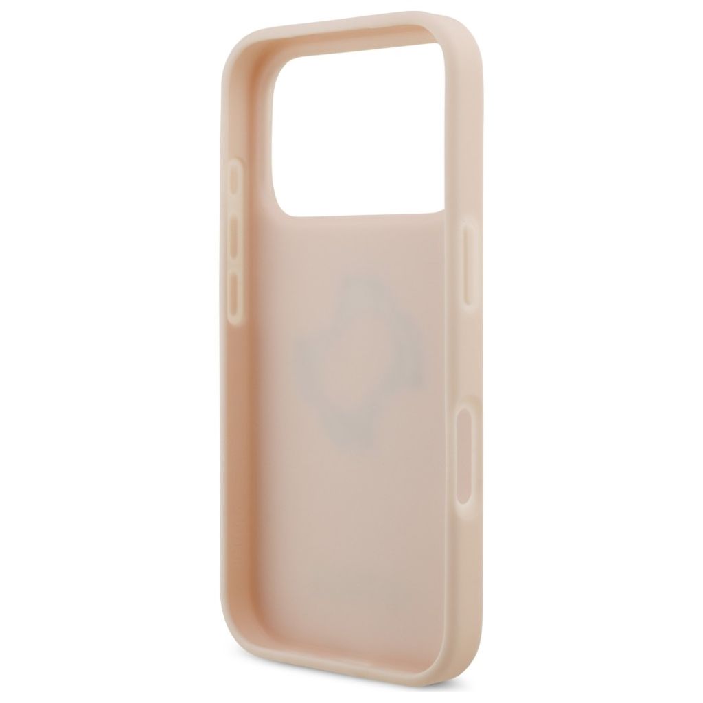Guess Grained Big 4G & Classic Logo -kuori till iPhone 17 Pro - Vaaleanpunainen