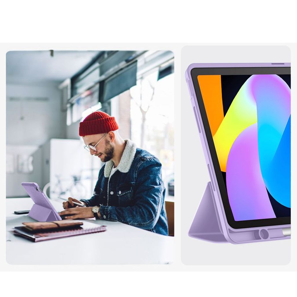 Tech-Protect SmartCase Pen Fodral till Lenovo Idea Tab 11" - Lila