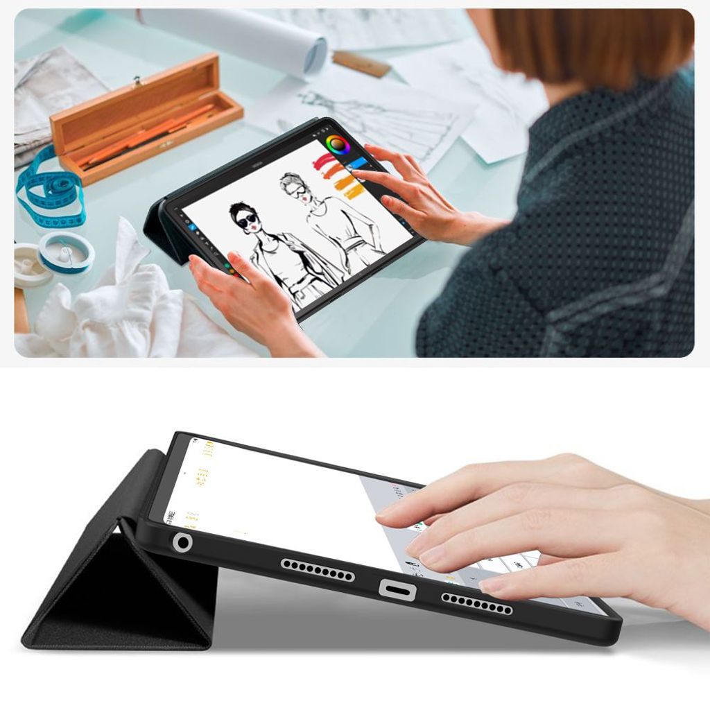 Tech-Protect SmartCase Pen Fodral till Lenovo Idea Tab 11" - Svart