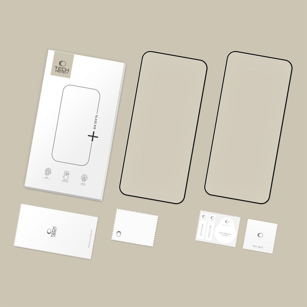 Tech-Protect Glass Fit+ Näytönsuoja 2-pakkaus till Xiaomi Redmi 15