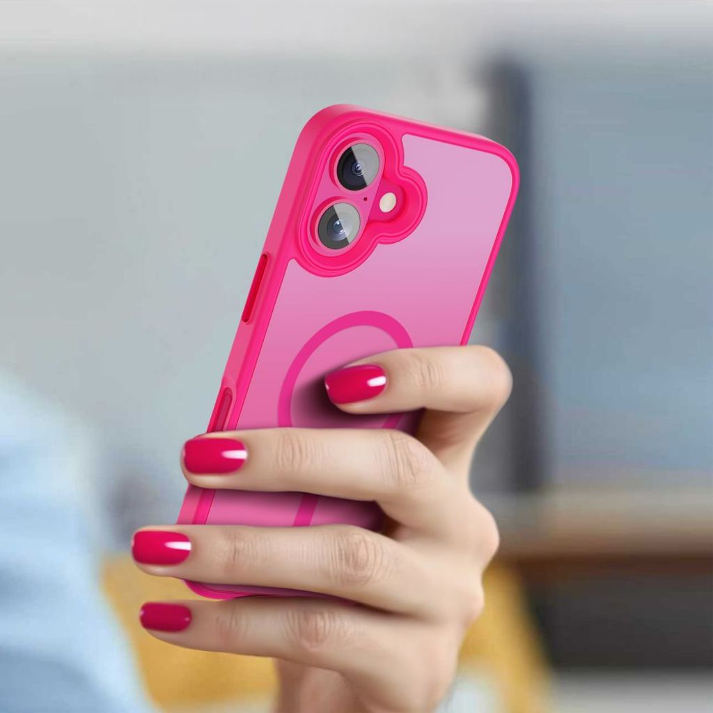 Tech-Protect MagMat MagSafe Cover til iPhone 16 - Lyserød