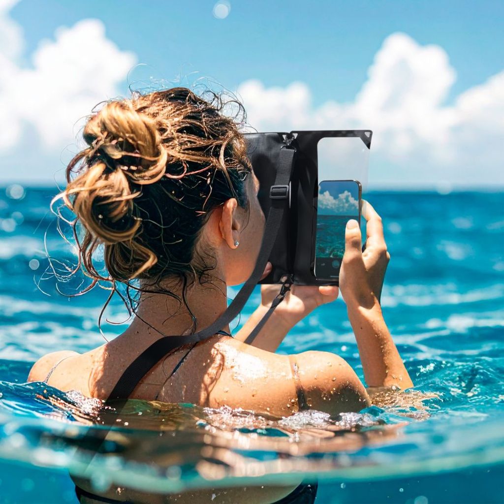 Spigen A640 Vattentät Väska för Smartphone & Accessoarer – Svart