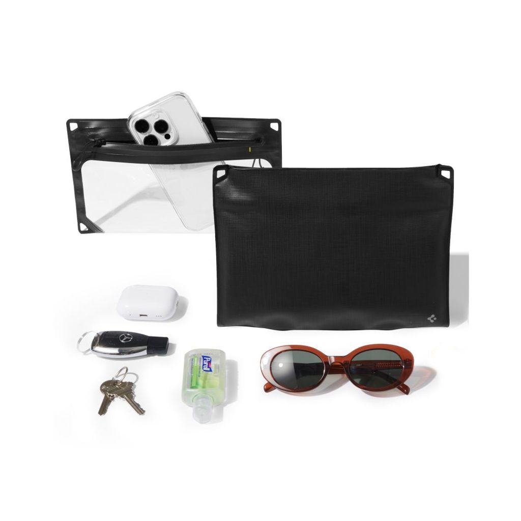 Spigen A640 Vattentät Väska för Smartphone & Accessoarer – Svart