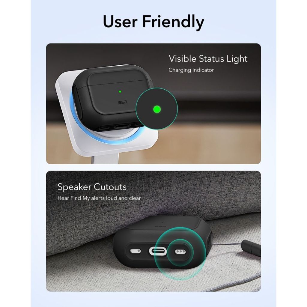 ESR Orbit HaloLock MagSafe Skal till AirPods Pro 3 - Svart