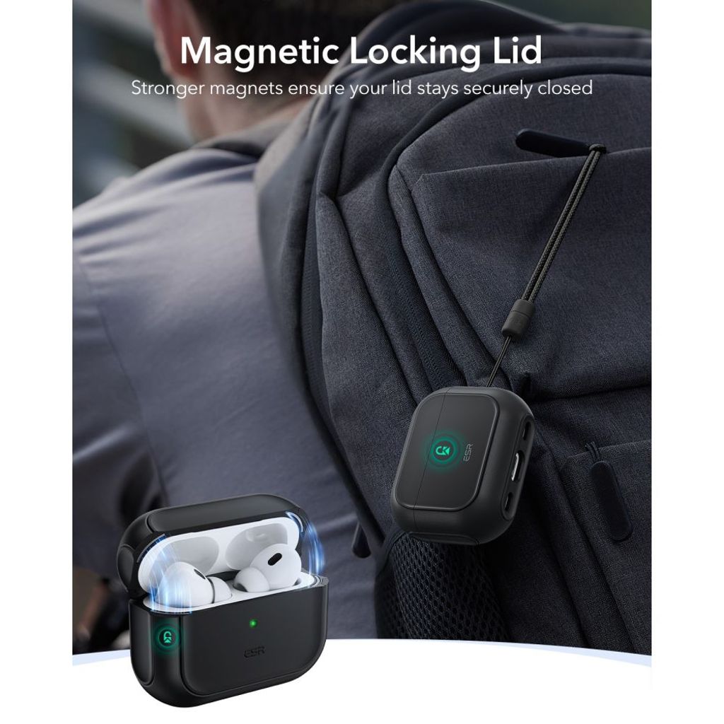 ESR Orbit HaloLock MagSafe Skal till AirPods Pro 3 - Svart