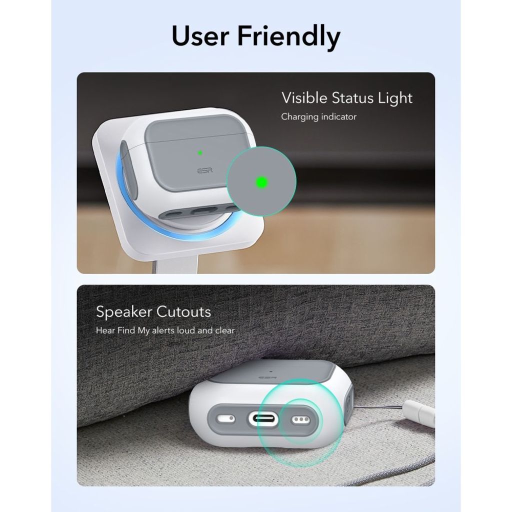 ESR Orbit HaloLock MagSafe Skal till AirPods Pro 3 - Vit