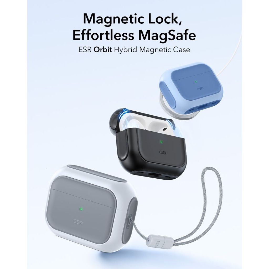 ESR Orbit HaloLock MagSafe Skal till AirPods Pro 3 - Vit