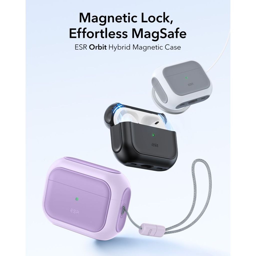 ESR Orbit Halolock MagSafe Kuori AirPods Pro - Violetti