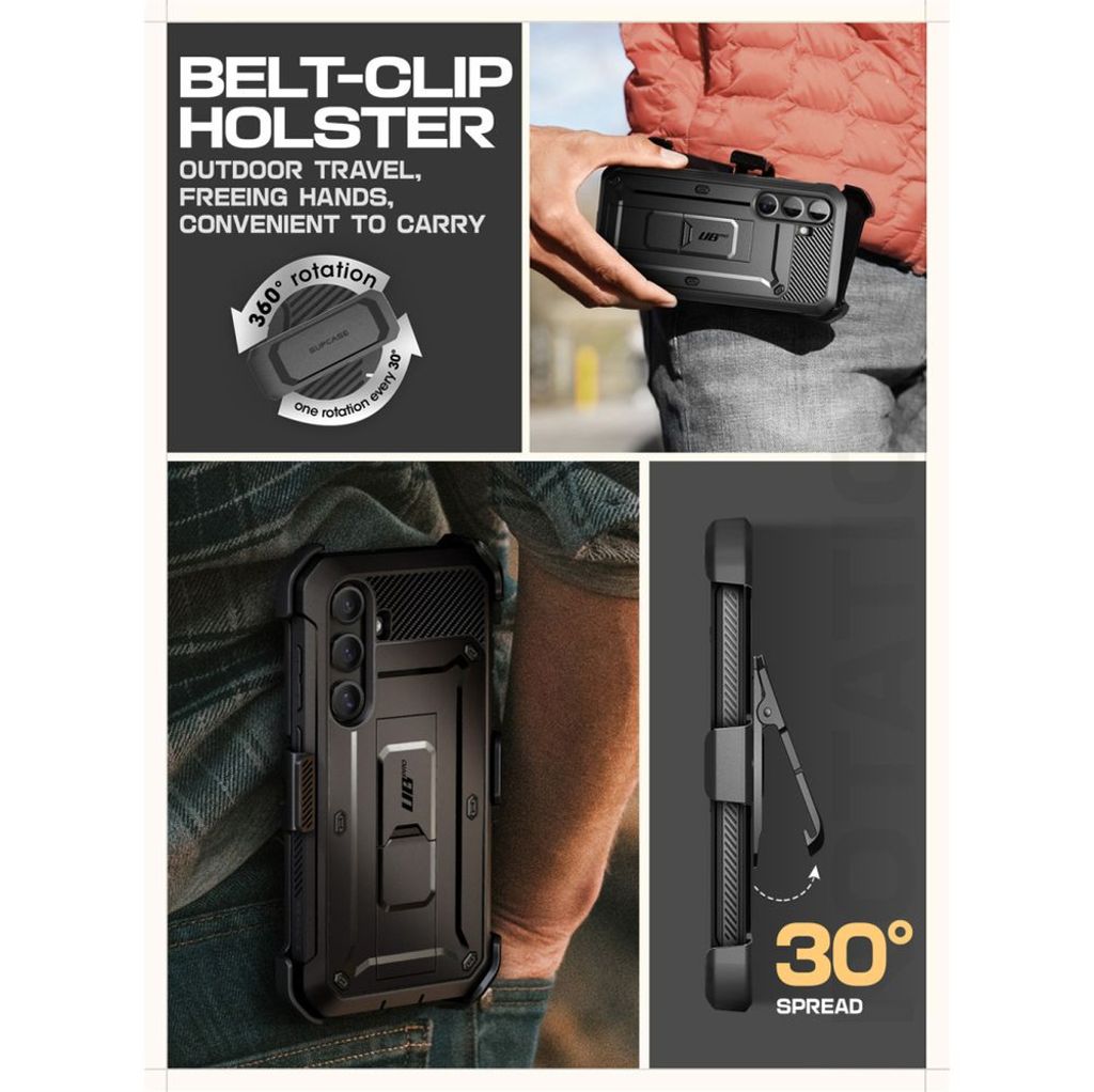 Supcase Unicorn Beetle Pro Skal till Samsung Galaxy S25 FE - Svart