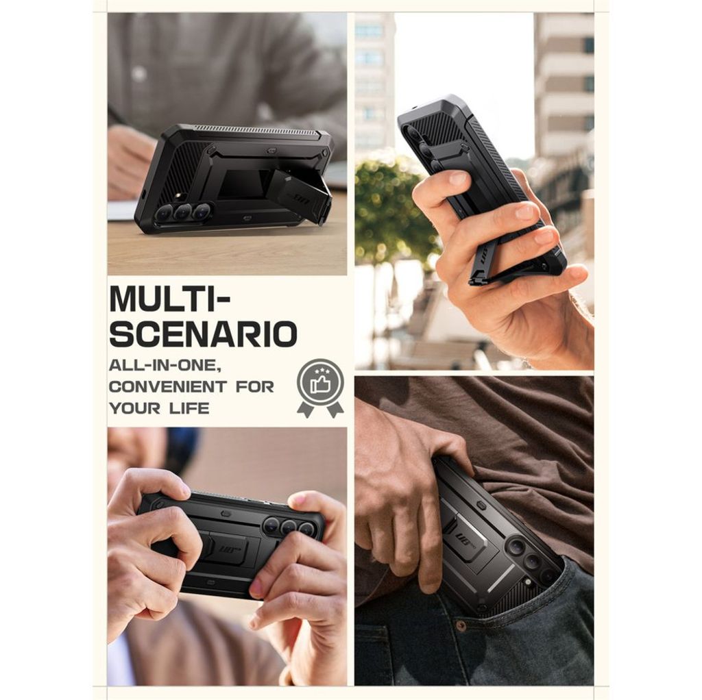 Supcase Unicorn Beetle Pro Skal till Samsung Galaxy S25 FE - Svart