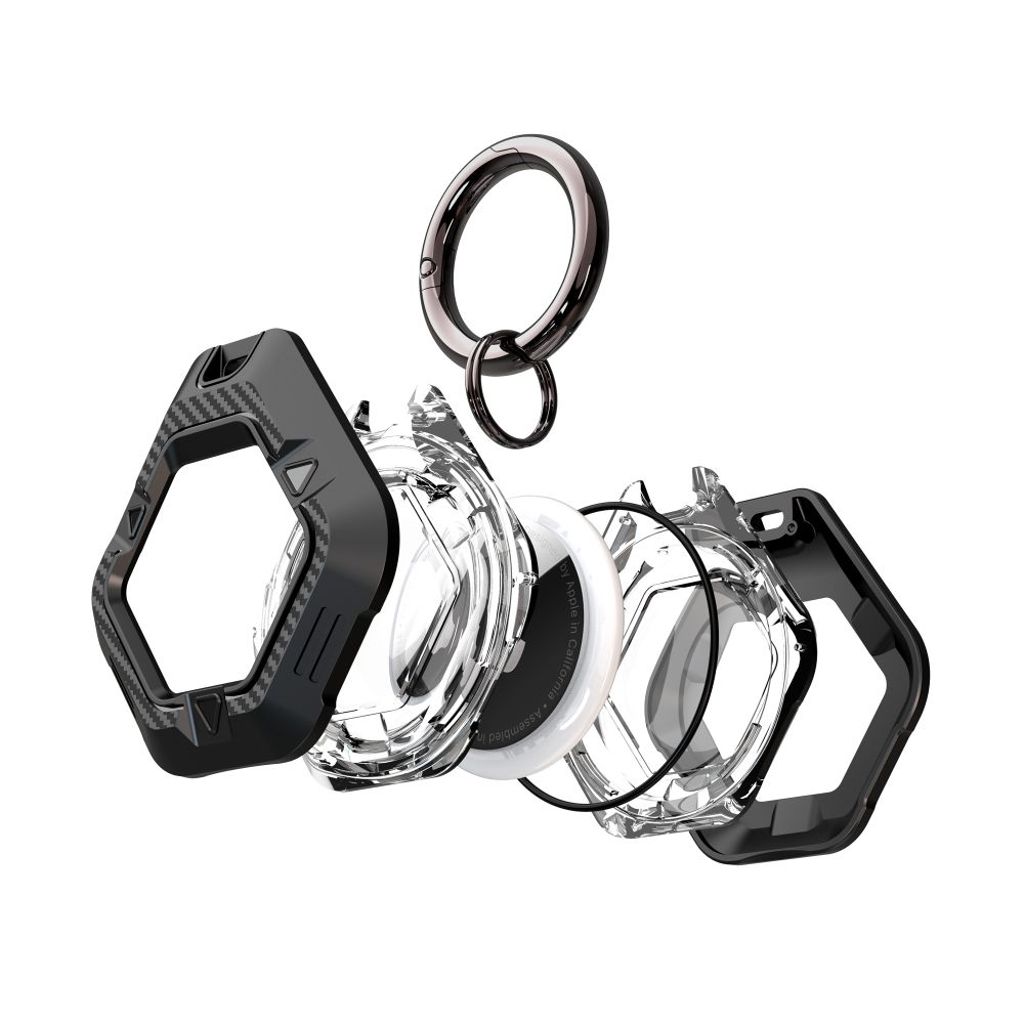 Tech-Protect Defense Kuori Apple AirTag 1/2 - Musta