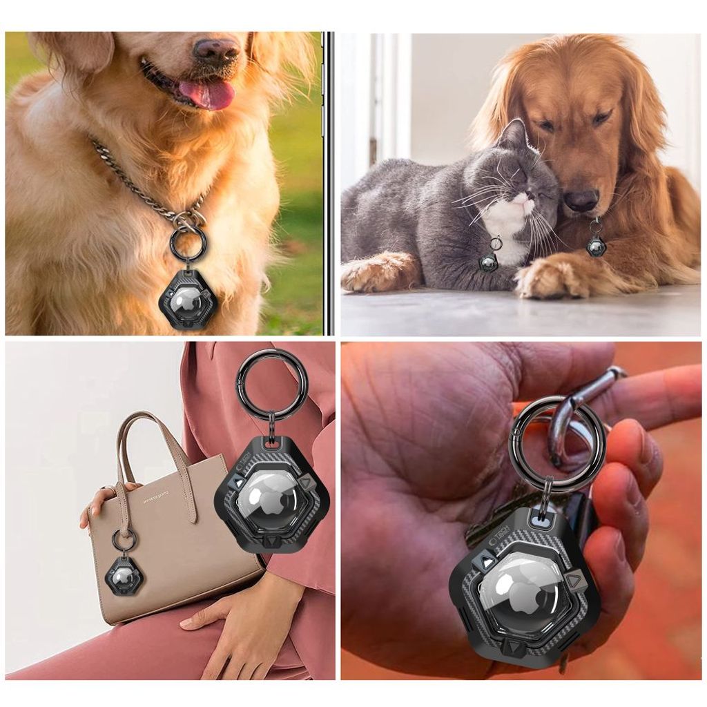 Tech-Protect Defense Kuori Apple AirTag 1/2 - Musta