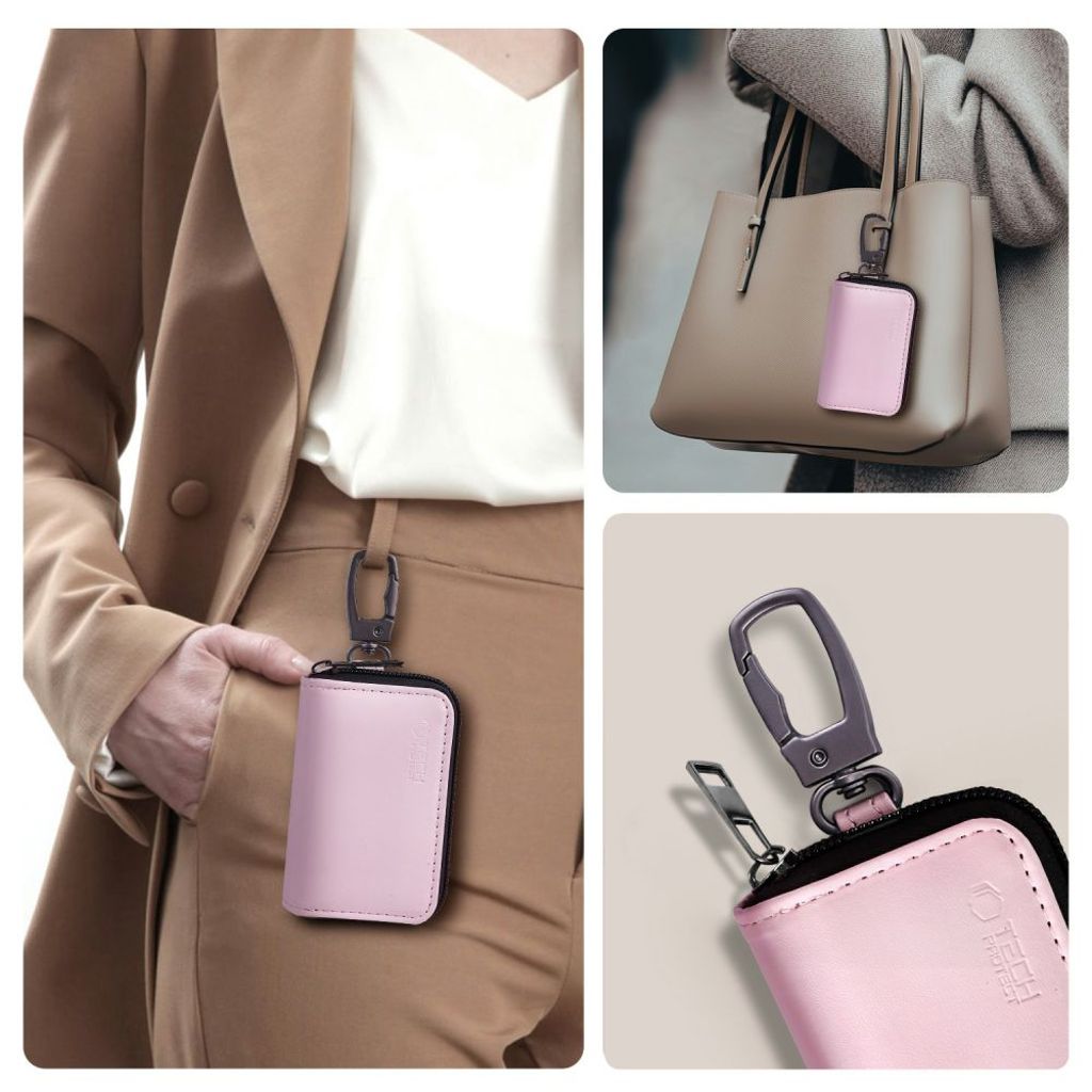 Tech-Protect KLR300 RFID-blockerande nyckelfodral – rosa
