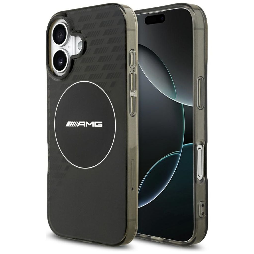 Mercedes AMG Double Layer Smocked MagSafe -kuori till iPhone 17 - Musta