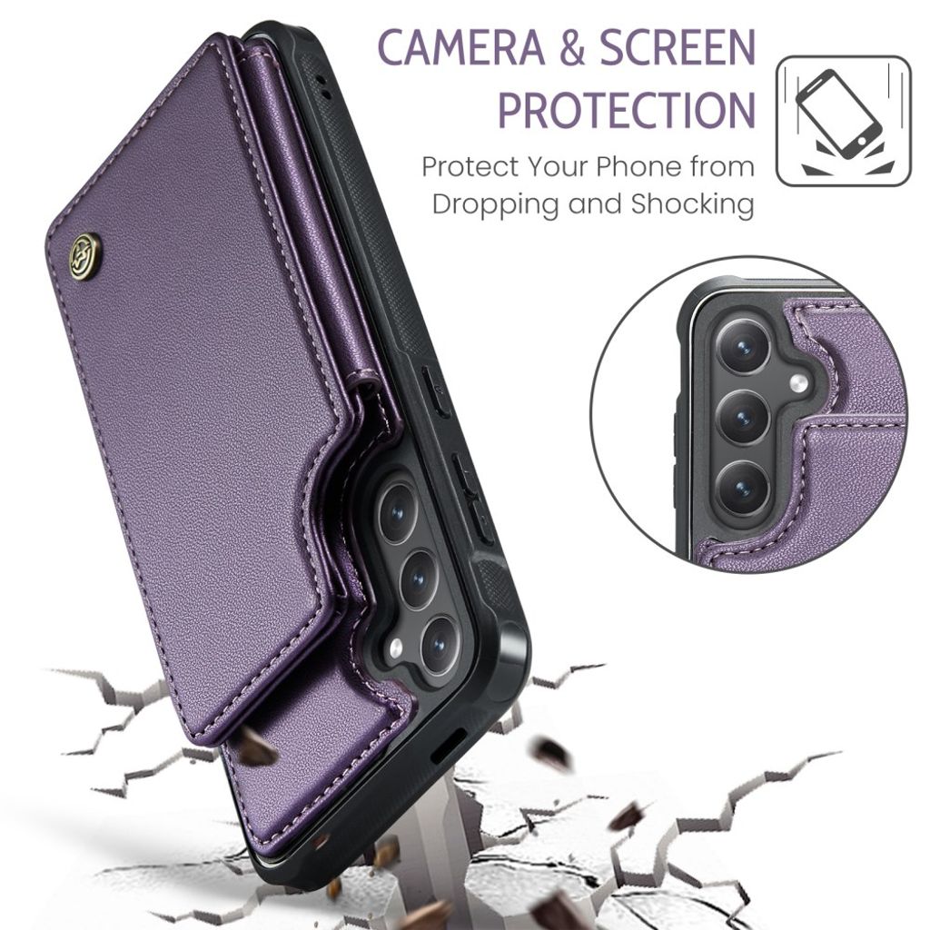 CASEME Samsung Galaxy S25 FE Skal med Plånbok - Lila
