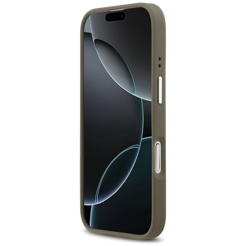 Guess Grained Big 4G & Classic Logo -kuori till iPhone 17 - Ruskea