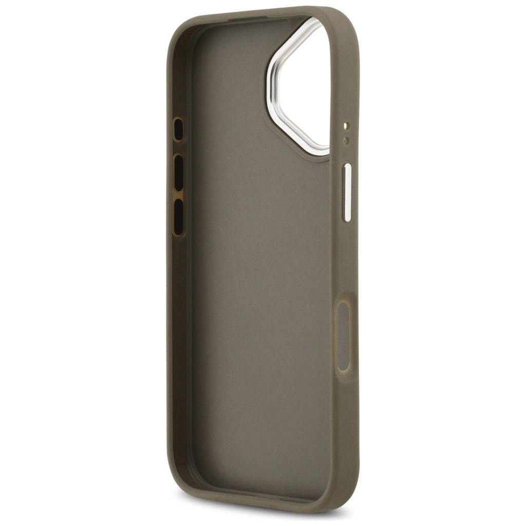 Guess Grained Big 4G & Classic Logo -kuori till iPhone 17 - Ruskea