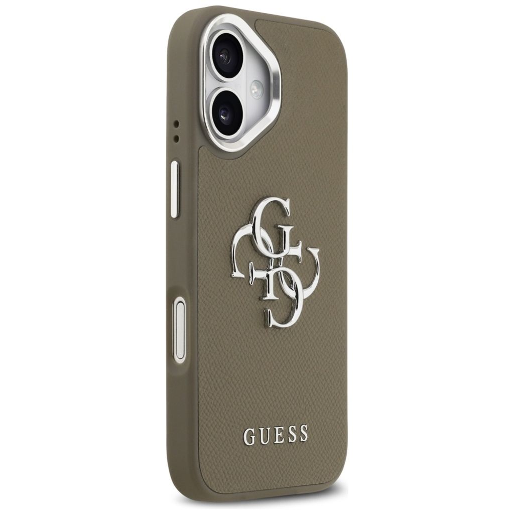 Guess Grained Big 4G & Classic Logo -kuori till iPhone 17 - Ruskea