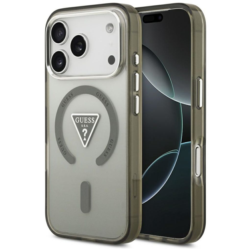 Guess IML Gradient Triangle Logo MagSafe -kuori till iPhone 17 Pro - Vihreä