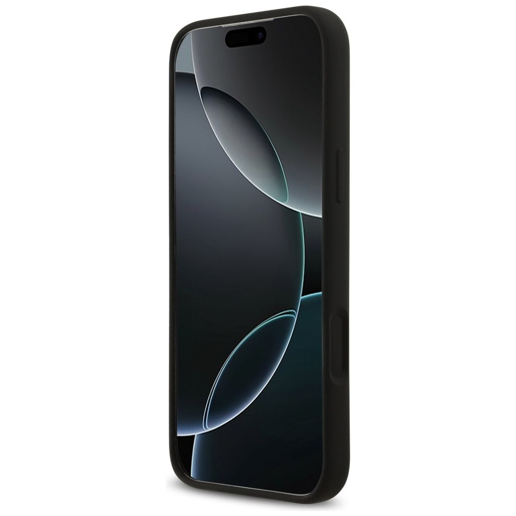 Guess Silicone Big 4G Script -kuori till iPhone 17 Pro Max - Musta