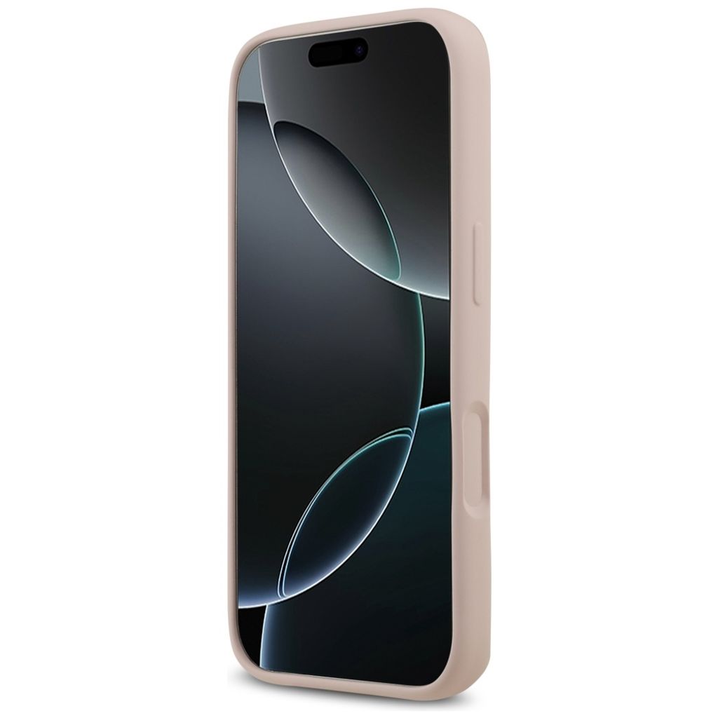 Guess Silicone Big 4G Script -kuori till iPhone 17 Pro - Vaaleanpunainen