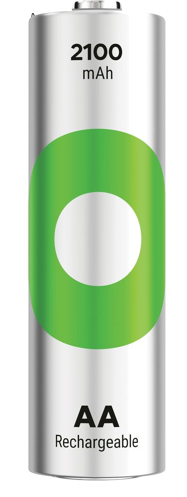 GP ReCyko Genopladelige AA-Batterier 2100mAh NiMH 1,2V 4-pak