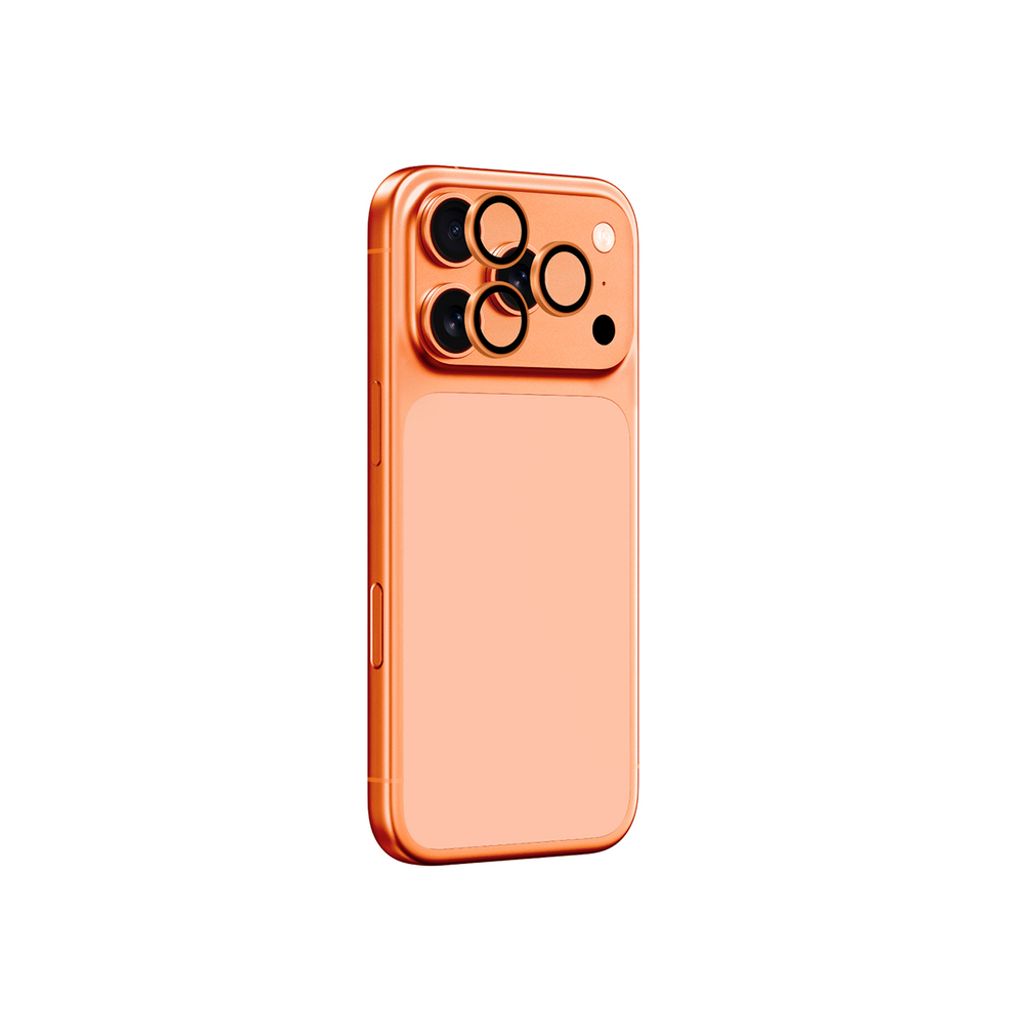 AmazingThing Lens Glass Linssinsuoja till iPhone 17 Pro/17 Pro Max - Oranssi