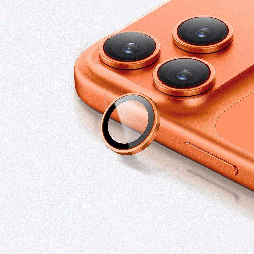 AmazingThing AR Sapphire Linssinsuoja till iPhone 17 Pro/17 Pro Max - Oranssi