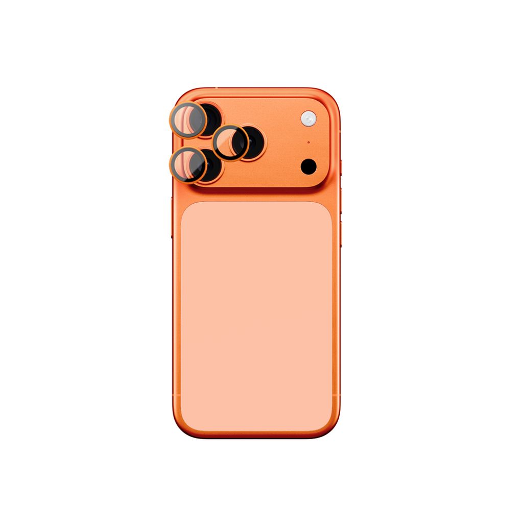 AmazingThing AR Sapphire Linssinsuoja till iPhone 17 Pro/17 Pro Max - Oranssi