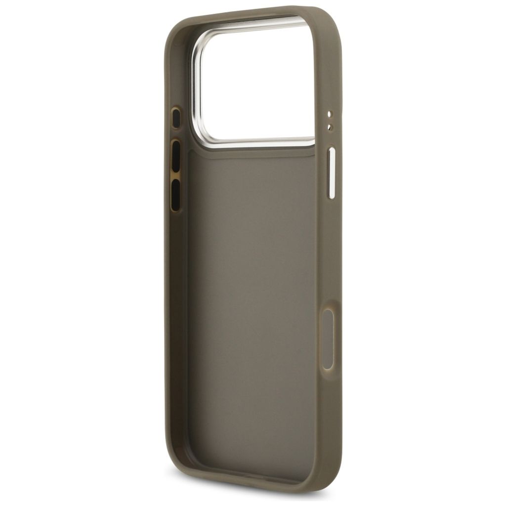Guess Grained Big 4G & Classic Logo -kuori till iPhone 17 Pro Max - Ruskea