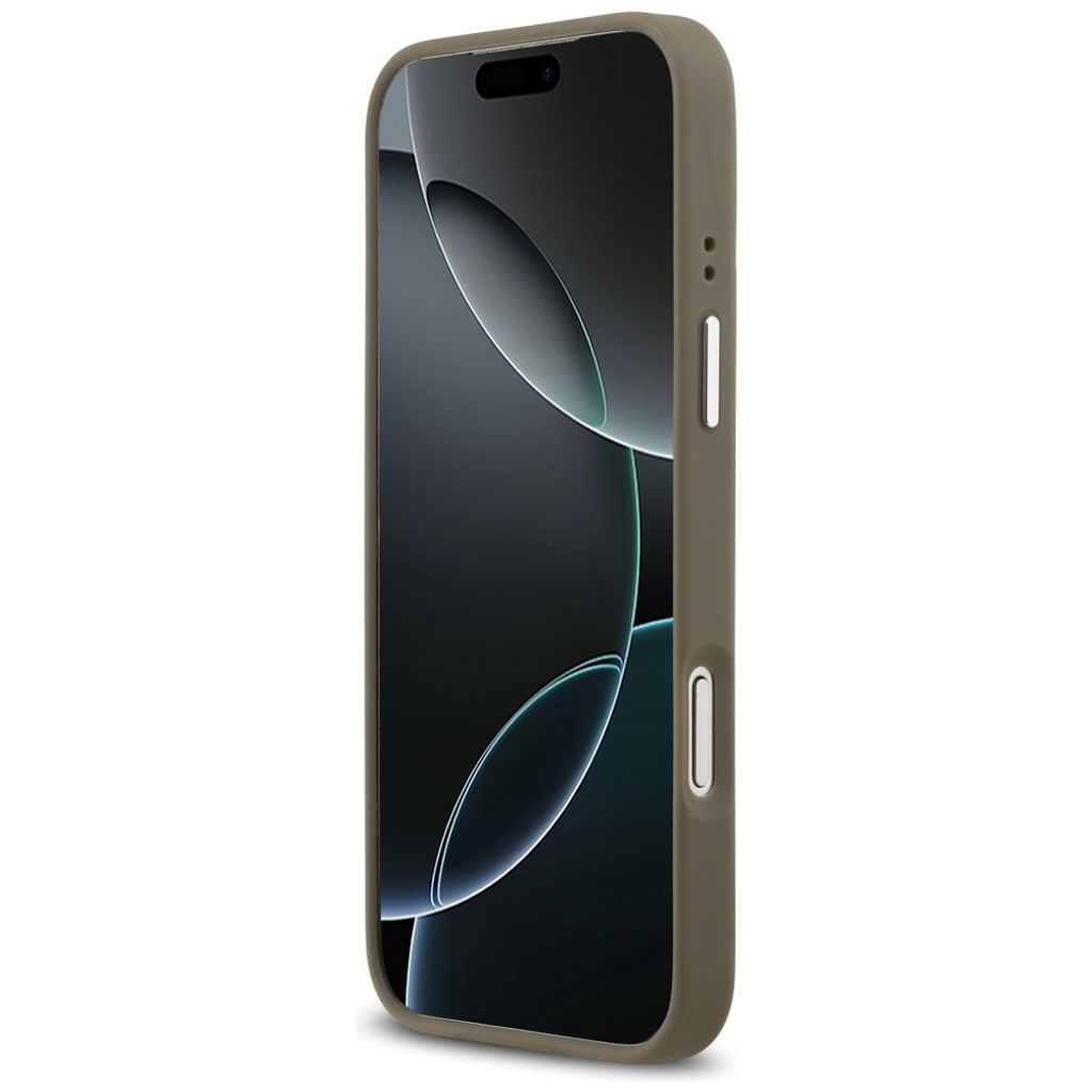 Guess Grained Big 4G & Classic Logo -kuori till iPhone 17 Pro Max - Ruskea