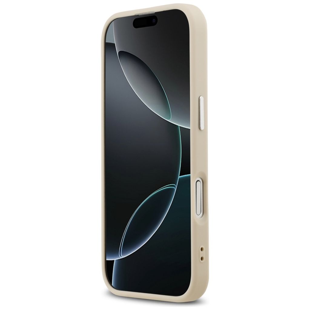 Guess Triangle Logo MagSafe -kuori till iPhone 17 - Beige