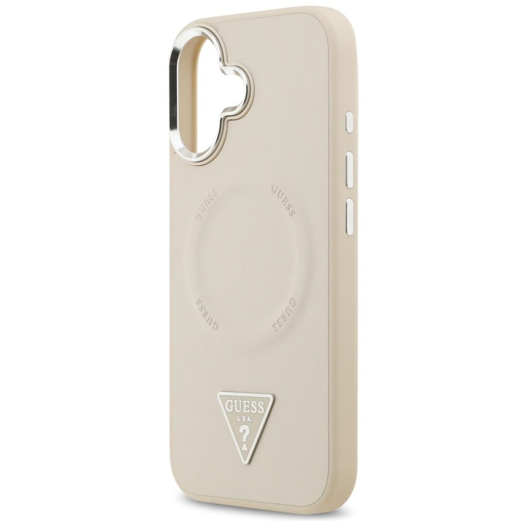 Guess Triangle Logo MagSafe -kuori till iPhone 17 - Beige