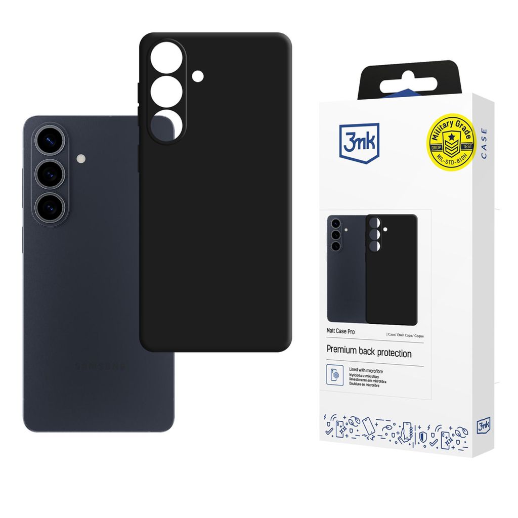 3mk Matt Pro Skal till Samsung Galaxy S26 Plus - Matt Svart