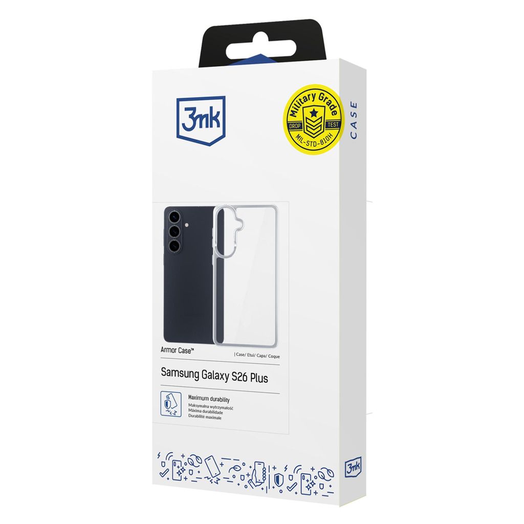 3mk Armor Skal till Samsung Galaxy S26 Plus - Transparent