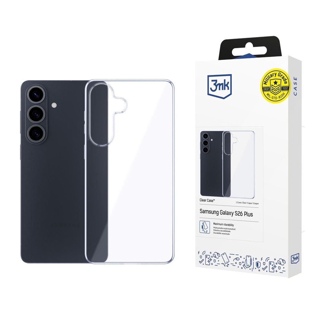 3mk Clear Skal till Samsung Galaxy S26 Plus - Transparent