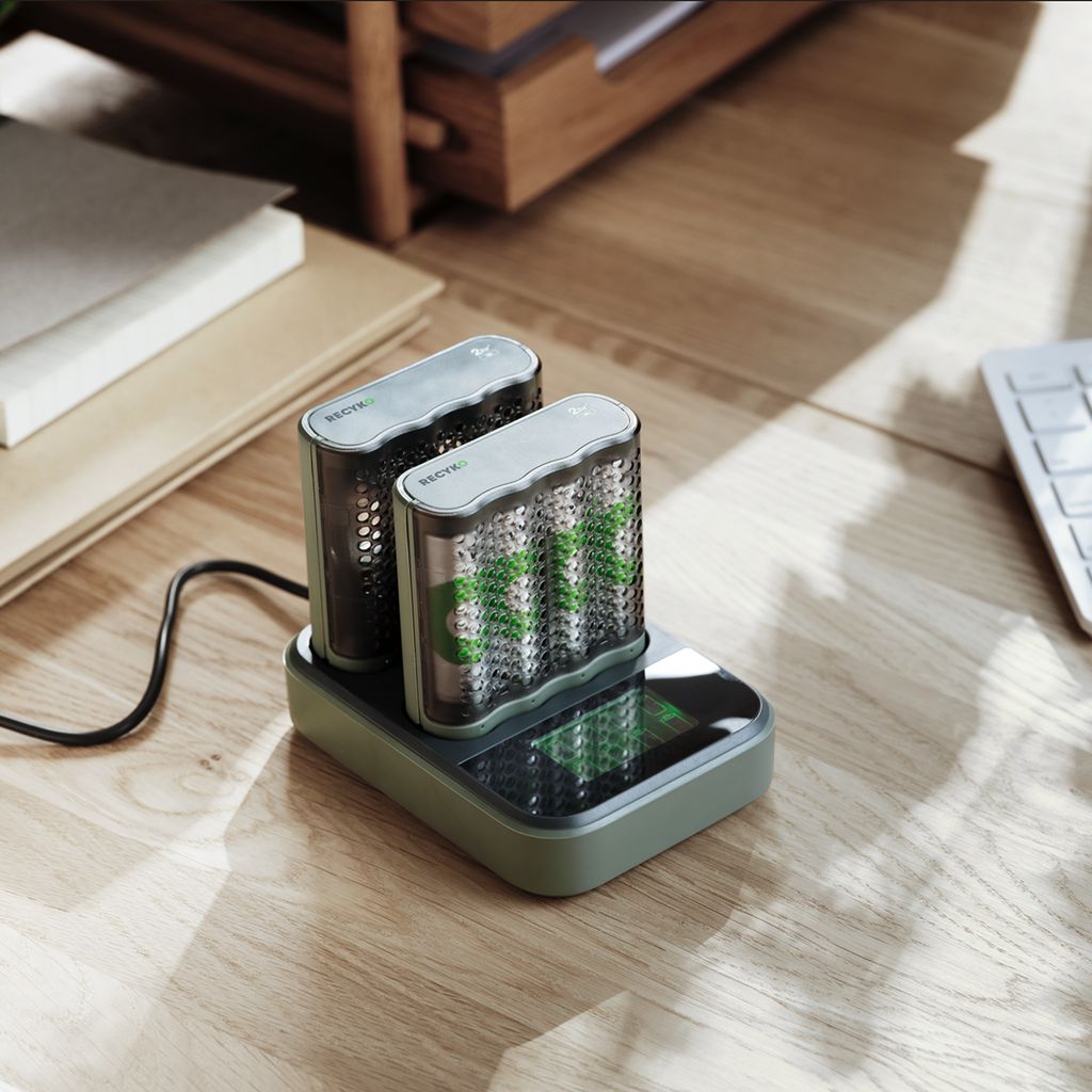 GP ReCyko Batteriladdare 8-kanaler inkl. 8xAA 2600 mAh