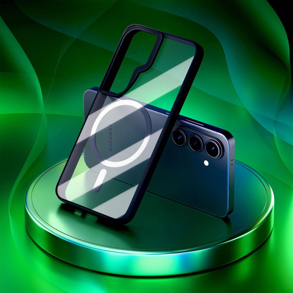 3mk Satin Armor MagSafe Skal till Samsung Galaxy S26 - Transparent/Svart