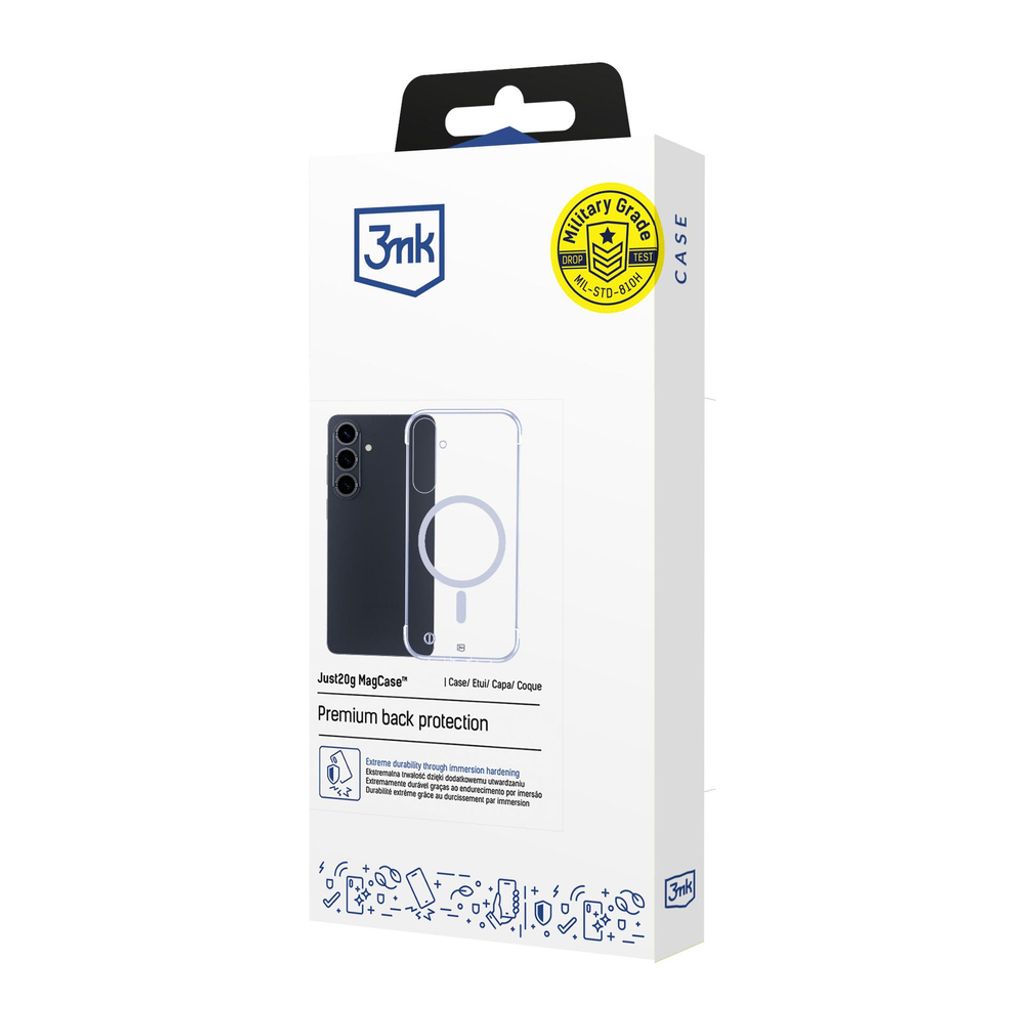 3mk Just20g MagSafe Cover til Samsung Galaxy S26 Pro - Gennemsigtig